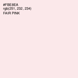 #FBE8EA - Fair Pink Color Image